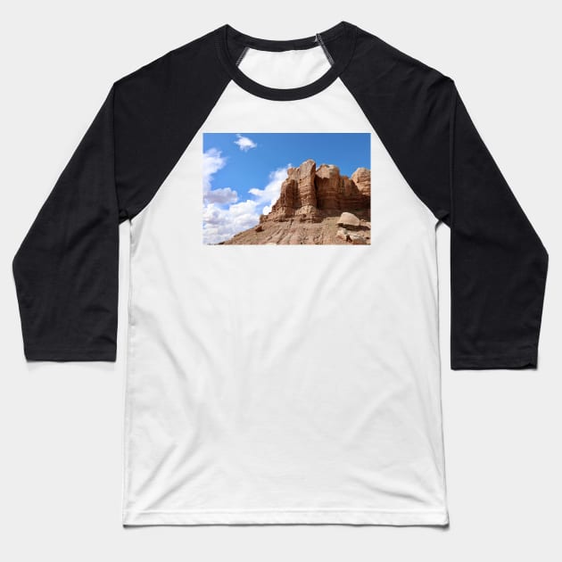 Red Rocks and Sky Baseball T-Shirt by somekindofguru